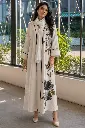 cocoloco turkish off white linen abaya with digital floral print -guzey.webp