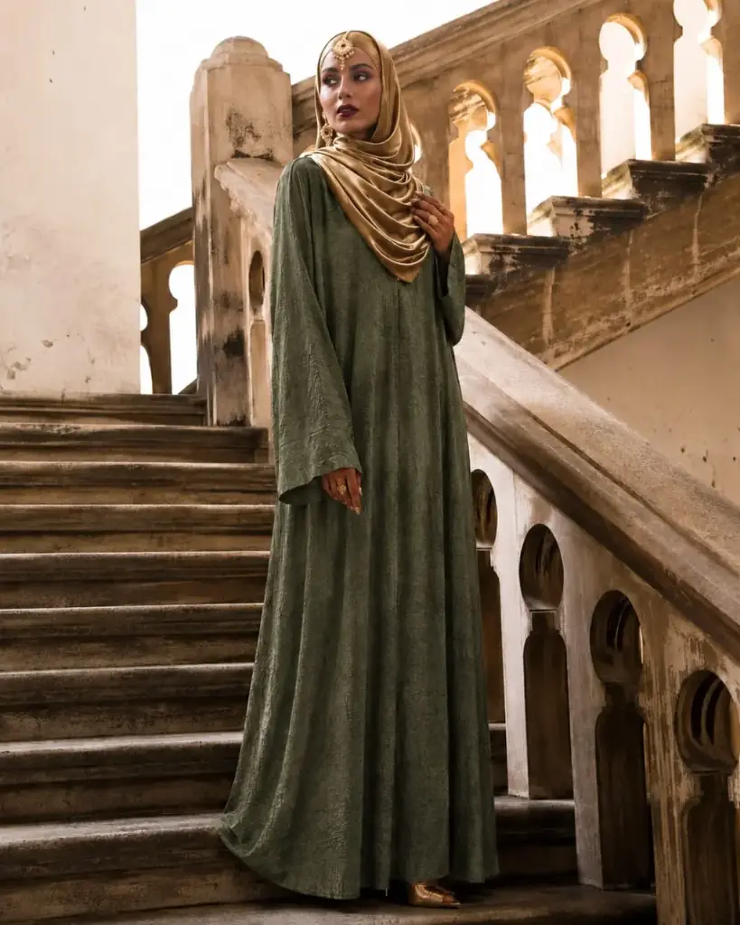 SHEZA Crushed Floral Abaya