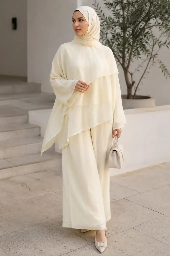 Buttercup Chiffon Waterfall Suit