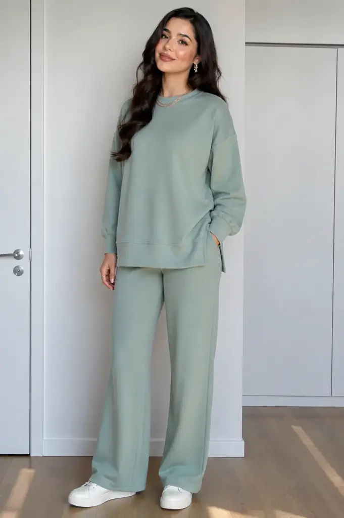 Azra Mint Modal Suit 