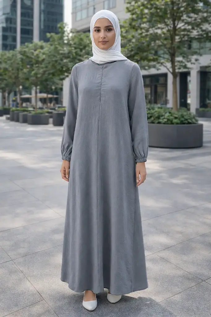 Ladies Zip Thru Abaya
