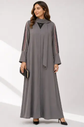 NOIR Multi-Contrast Piping Nida Abaya