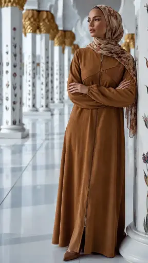 Katara Suede Abaya
