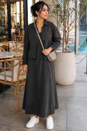 Cupro Cropped Shirt & Dress